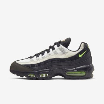 Nike Air Max 95 Essential - Férfi Utcai Cipő - Fekete/Platina/Piros/Zöld